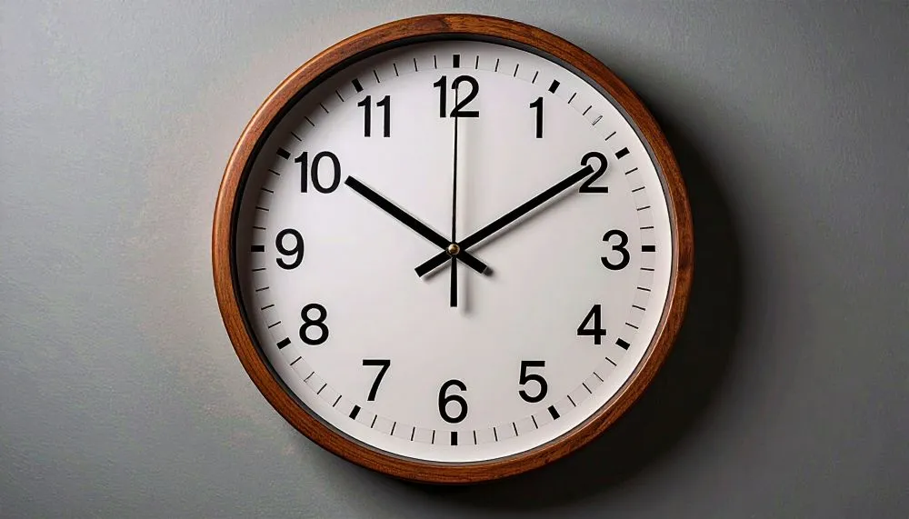 気血流注の時間リズムを示す壁掛け時計