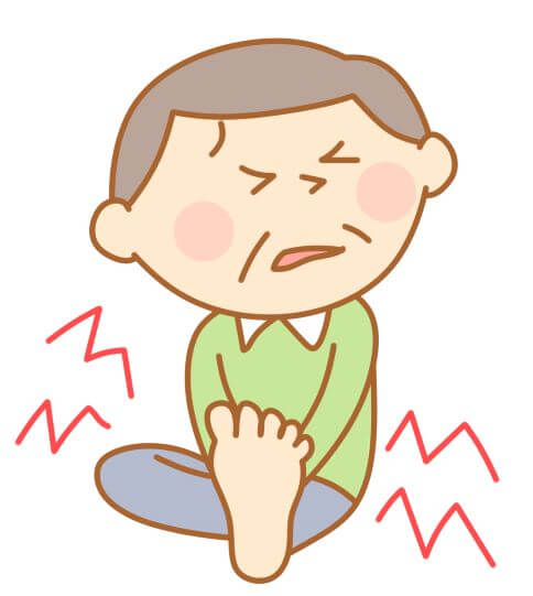 尿の勢いが足つぼ整体で良くなり、夜中に足がつるのも治った