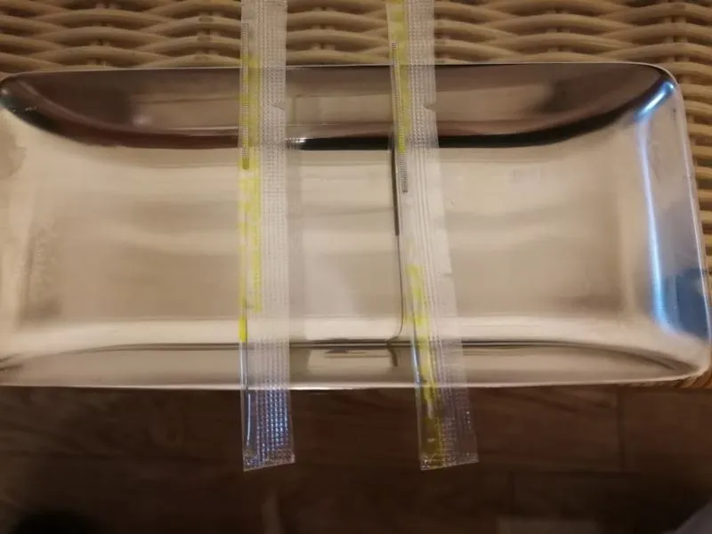 当院で使用する滅菌済みの使い捨て鍼（1本ずつ個別包装）