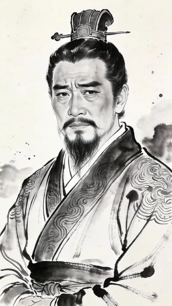 李醯の肖像画 水墨画 秦の宮廷医師